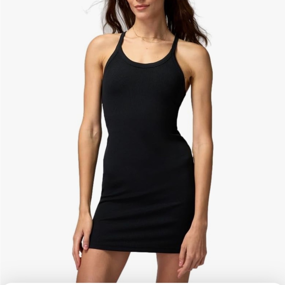 NWOT- Spiritual Gangster Women's Remi Rib Dress in Black